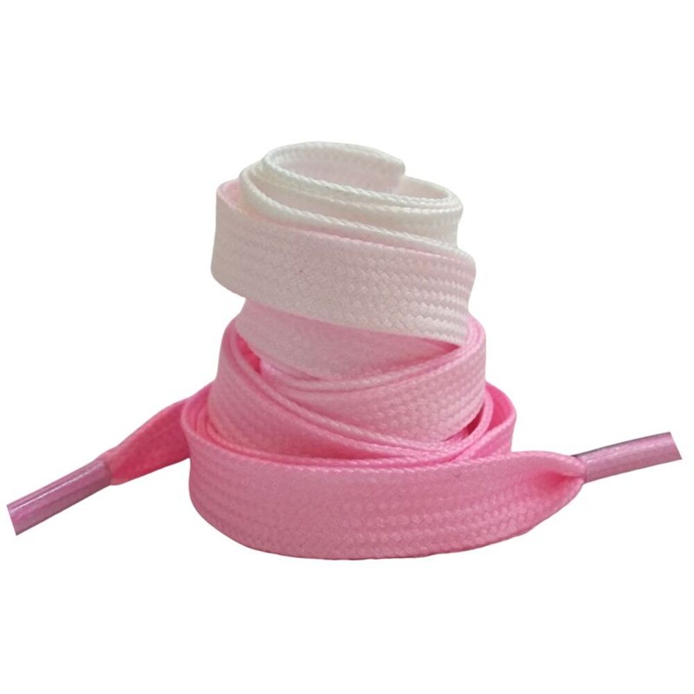Colorful Gradient Shoelaces Flat Shoestring 1 Pair 120cm/47.24" Pink